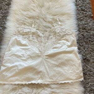 White Cream Lace Cami Top